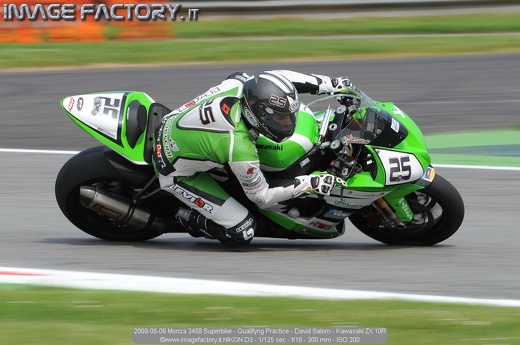 2009-05-09 Monza 2458 Superbike - Qualifyng Practice - David Salom - Kawasaki ZX 10R